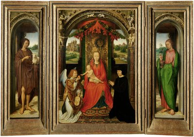 洗礼者聖ヨハネの小さな三連祭壇画 作： Hans Memling